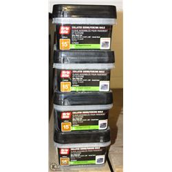 4 TUBS OF COLLATED FENCING NAILS