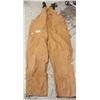 Image 1 : CONDOR BROWN DENIM OVERALLS SIZE LARGE