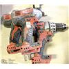 Image 1 : LOT OF 3 VARIOUS CORDLESS MILWUAKEE DRILLS