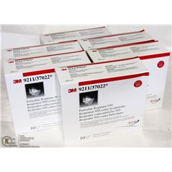 6 BOXES OF 3M, N95 PARTICULATE RESPIRATORS