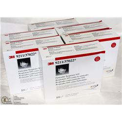 6 BOXES OF 3M, N95 PARTICULATE RESPIRATORS