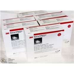 6 BOXES OF 3M, N95 PARTICULATE RESPIRATORS