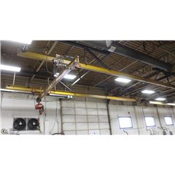 1000LBS OVERHEAD CRANE HOIST W/ RAILS