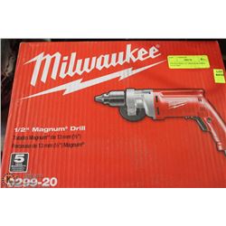 MILWAUKEE 1/2" MAGNUM DRILL ELECTRIC