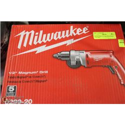 MILWAUKEE 1/2" MAGNUM DRILL ELECTRIC