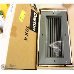 GROUP OF 2 DAYTON 10" x 4" STEEL DOOR LOUVERS
