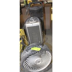 2 STANDUP HEATERS & FAN