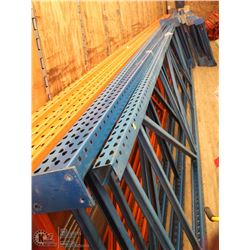 LARGE LOT OF PALLET RACKING- 16FT HIGH W/ SHELVES