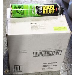 CASE OF DOW GREAT STUFF INSL. FOAM INSECTICIDE