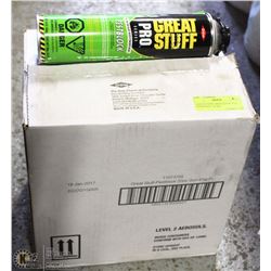 CASE OF DOW GREAT STUFF INSL. FOAM INSECTICIDE