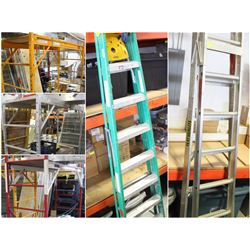 FEATURED ITEMS: LARGE ASSORTMENT OF LADDERS AND SCAFFOLDS
