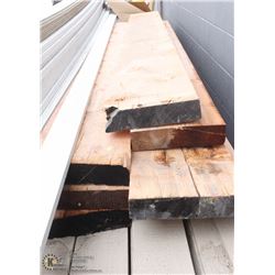 LOT OF 7 - 3"X12"X10' WOOD BOARDS