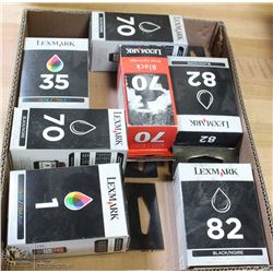 FLAT OR ASSORTED LEXMARK INK CARTRIDGES