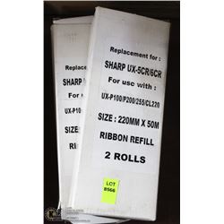 2 BOXES OF UX-5CR/6CR FAX REFILL ROLLS
