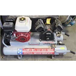 KING INDUSTRIAL TWIN TANK 10 GALLON AIR COMPRESSOR