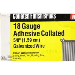 CASE OF GRIP RITE 18 GAUGE COLLATED BRAD NAILS