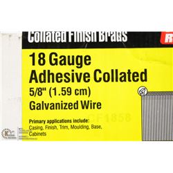 CASE OF GRIP RITE 18 GAUGE COLLATED BRAD NAILS