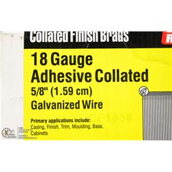 CASE OF GRIP RITE 18 GAUGE COLLATED BRAD NAILS