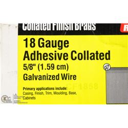 CASE OF GRIP RITE 18 GAUGE COLLATED BRAD NAILS
