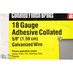 CASE OF GRIP RITE 18 GAUGE COLLATED BRAD NAILS