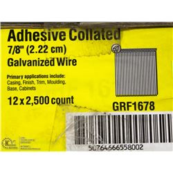 CASE OF GRIP RITE 16 GAUGE COLLATED BRAD NAILS