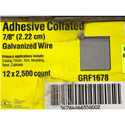 CASE OF GRIP RITE 16 GAUGE COLLATED BRAD NAILS