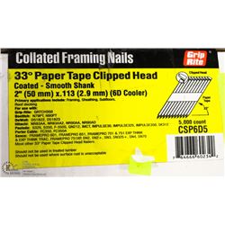 CASE OF GRIP RITE COLLATED FRAMING NAILS