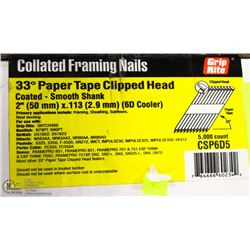 CASE OF GRIP RITE COLLATED FRAMING NAILS