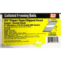 CASE OF GRIP RITE COLLATED FRAMING NAILS