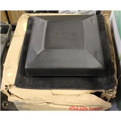 CASE OF 5 DURAFLOW PLASTIC ROOF VENTS 12"x11"