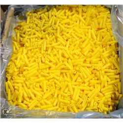 CASE OF YELLOW 8-10 PLASTIC PLUGS