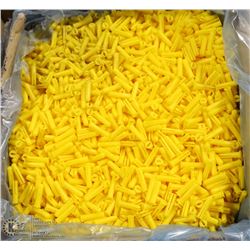 CASE OF YELLOW 8-10 PLASTIC PLUGS