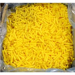 CASE OF YELLOW 8-10 PLASTIC PLUGS