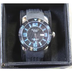 Q-MAX BLACK & BLUE MEN'S WATCH