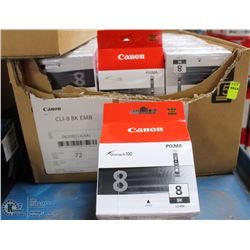 CASE OF CANON INK CARTRIDGES CIL-8 BLACK