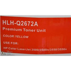 PREMIUM TONER CARTRIDGE HLH-Q2672A YELLOW