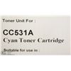 Image 1 : PREMIUM TONER CARTRIDGE CC531A CYAN