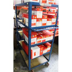 5 TIER METAL ROLLING CART 36"x24"x62"