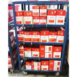 5 TIER METAL ROLLING CART 36"x24"x62"