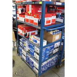 5 TIER METAL ROLLING CART 36"x24"x62"