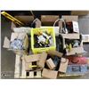 Image 1 : PALLET OF ASSORTED TOOLS INCL HAND TOOLS, HAMMERS