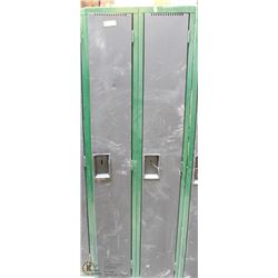 PAIR OF METAL LOCKERS 24" X 12" X 72"