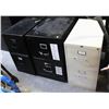Image 1 : LOT OF THREE 2-DRAWER FILING CABINETS
