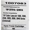 Image 1 : HIGH RESOLUTION TONER HP C9701A/Q3961A