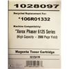 Image 1 : HIGH RESOLUTION TONER XEROX 106R01332 MAGENTA