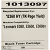 Image 1 : HIGH RESOLUTION TONER E360 HY BLACK