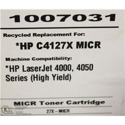 HIGH RESOLUTION TONER HP C4127X MICR