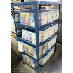 5 TIER METAL ROLLING CART 36" X 24" X 62"