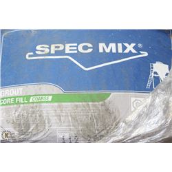 80LB BAG OF SPEC-MIX COARSE CORE FILL GROUT X42
