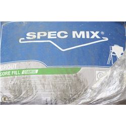 80LB BAG OF SPEC-MIX COARSE CORE FILL GROUT X42